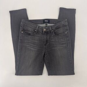 Paige Verdugo Ankle Skinny Jeans Womens 27 Bonnie Gray Stretchy Mid Rise